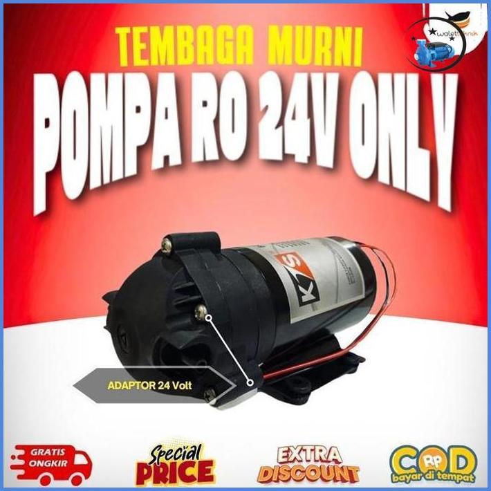 Pompa Ro Kis 24V Booster Pump Tanpa Adaptor / Ro Pump 24V Booster Pump Termurah