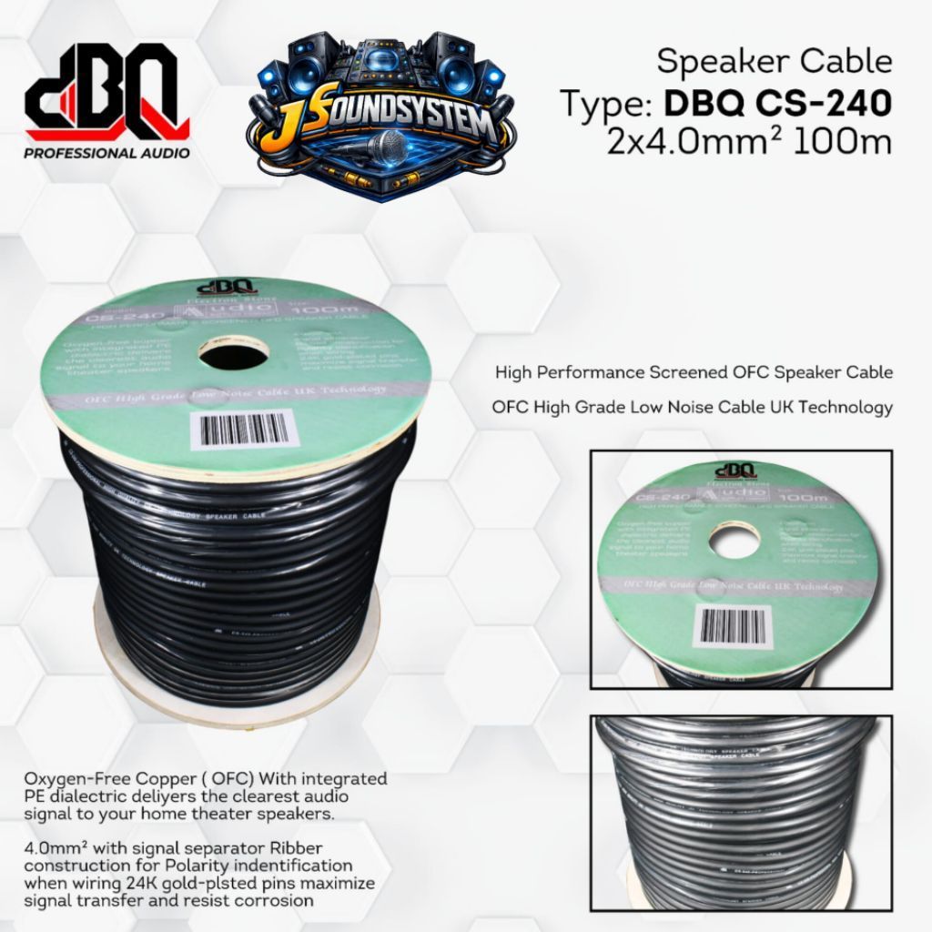 KABEL SPEAKER DBQ / DBQ 2X4mm / (ECER/METER)