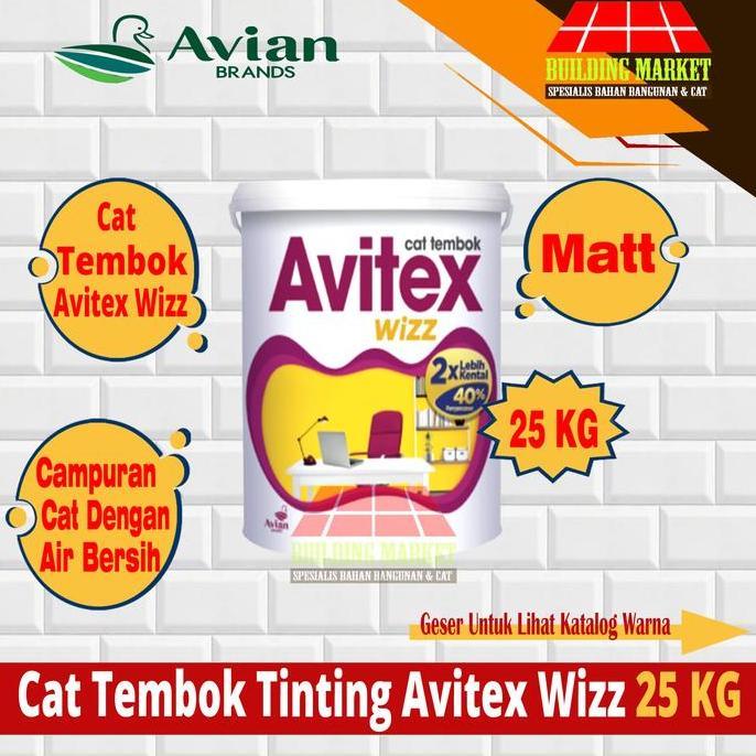 Cat Tembok Interior Avitex Wizz 25 Kg Cat Tembok Dalam Avian Brands