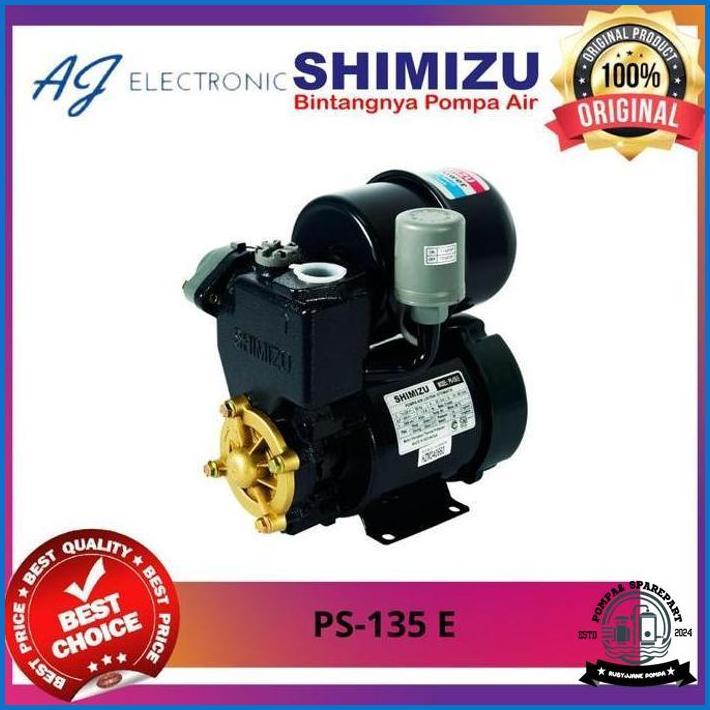 Pompa Air Shimizu Ps-135 E / Ps135E / Ps-135 , Pompa Otomatis Murah
