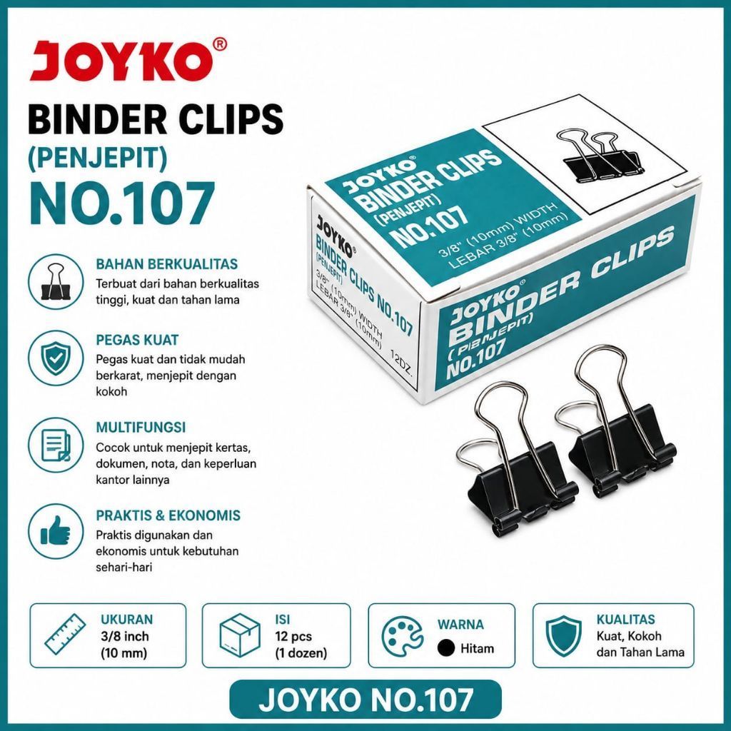 BINDER CLIP 107 JOYKO