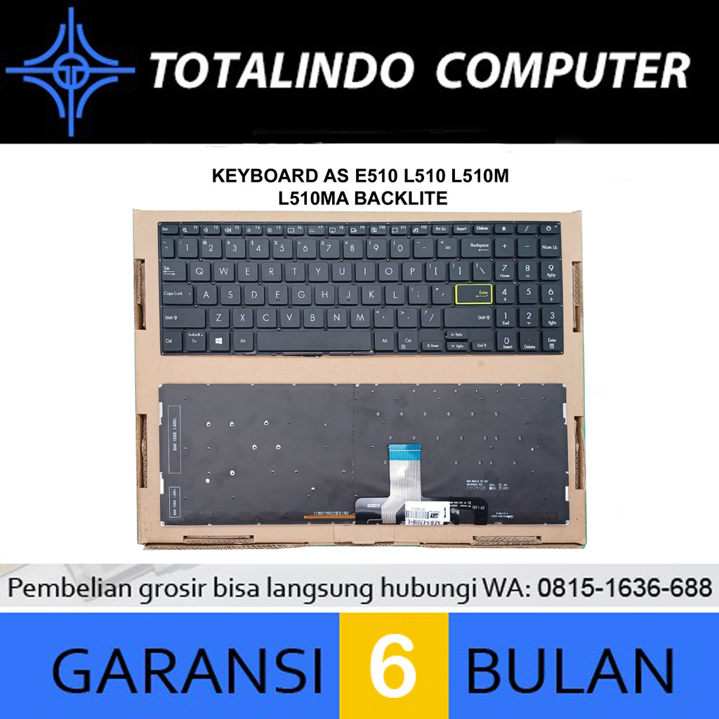 Keyboard Asus e510 l510 l510m l510ma Backlite