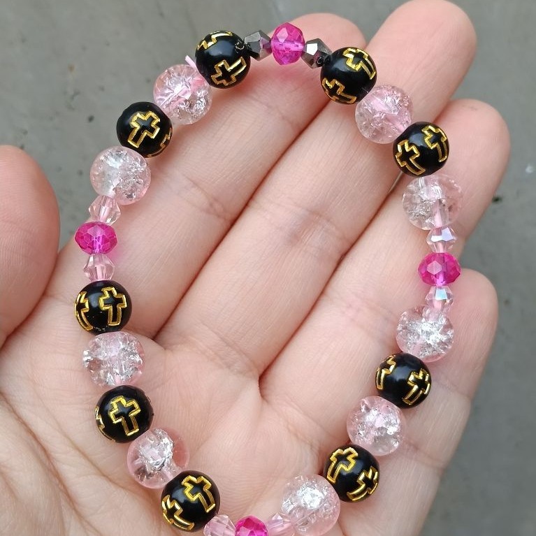 Gelang simple cross mix colours