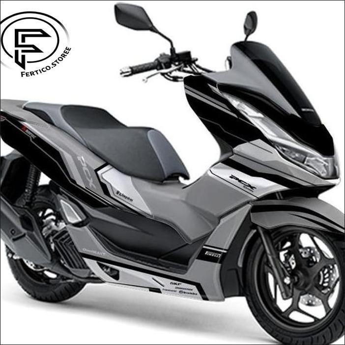 STICKER STIKER DECAL PCX 160 FULL BODY KEREN VARIASI 1 MERAH PUTIH HITAM MOTOR MOTORCYCLE READY STOC