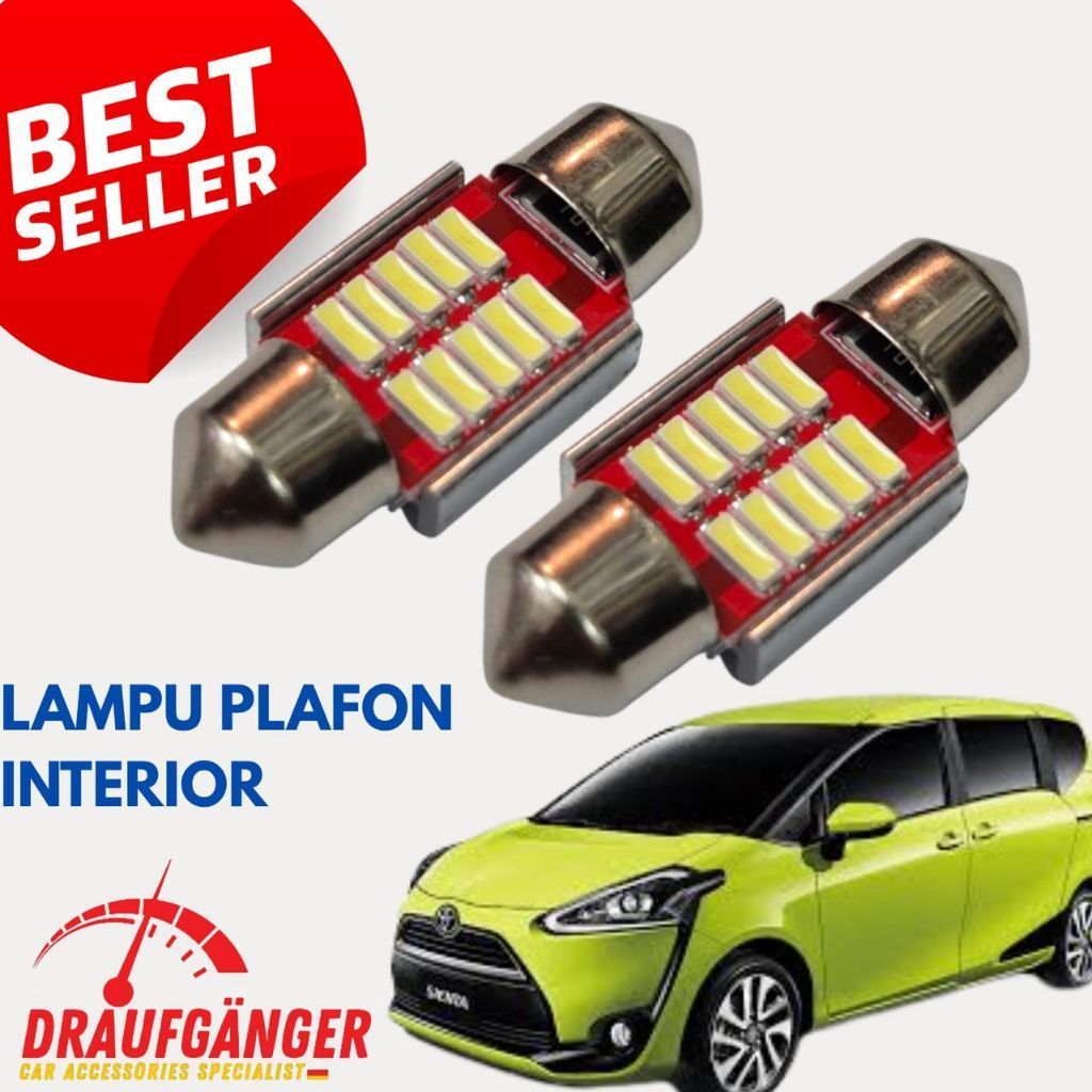 Lampu Plafon Dajjal Toyota Sienta 21Watt Super Terang Warna Putih Garansi 1 Tahun PnP Toyota Sienta