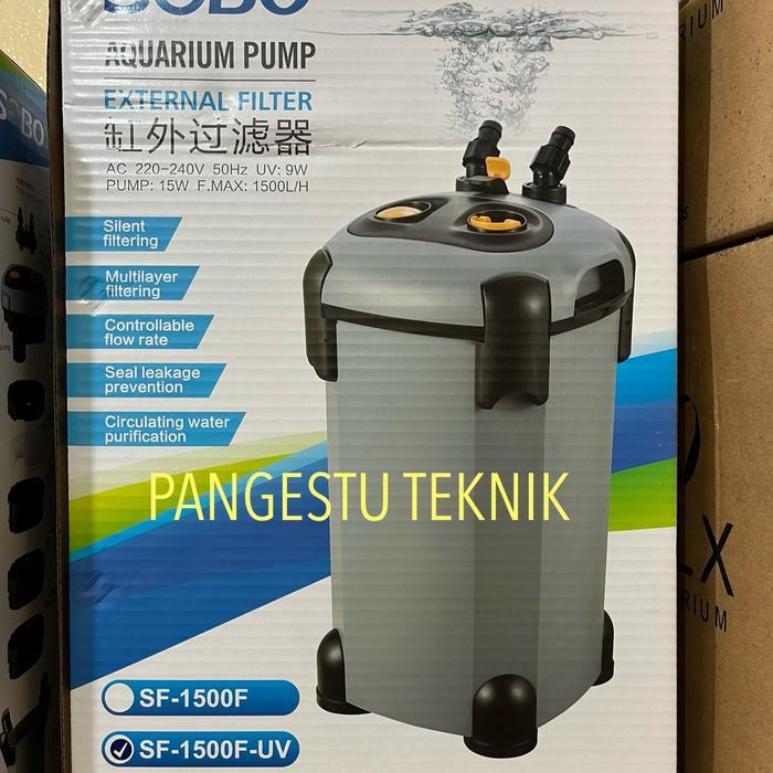SOBO SF 1500F UV Eksternal Filter Aquarium / Canister Filter 15W UV