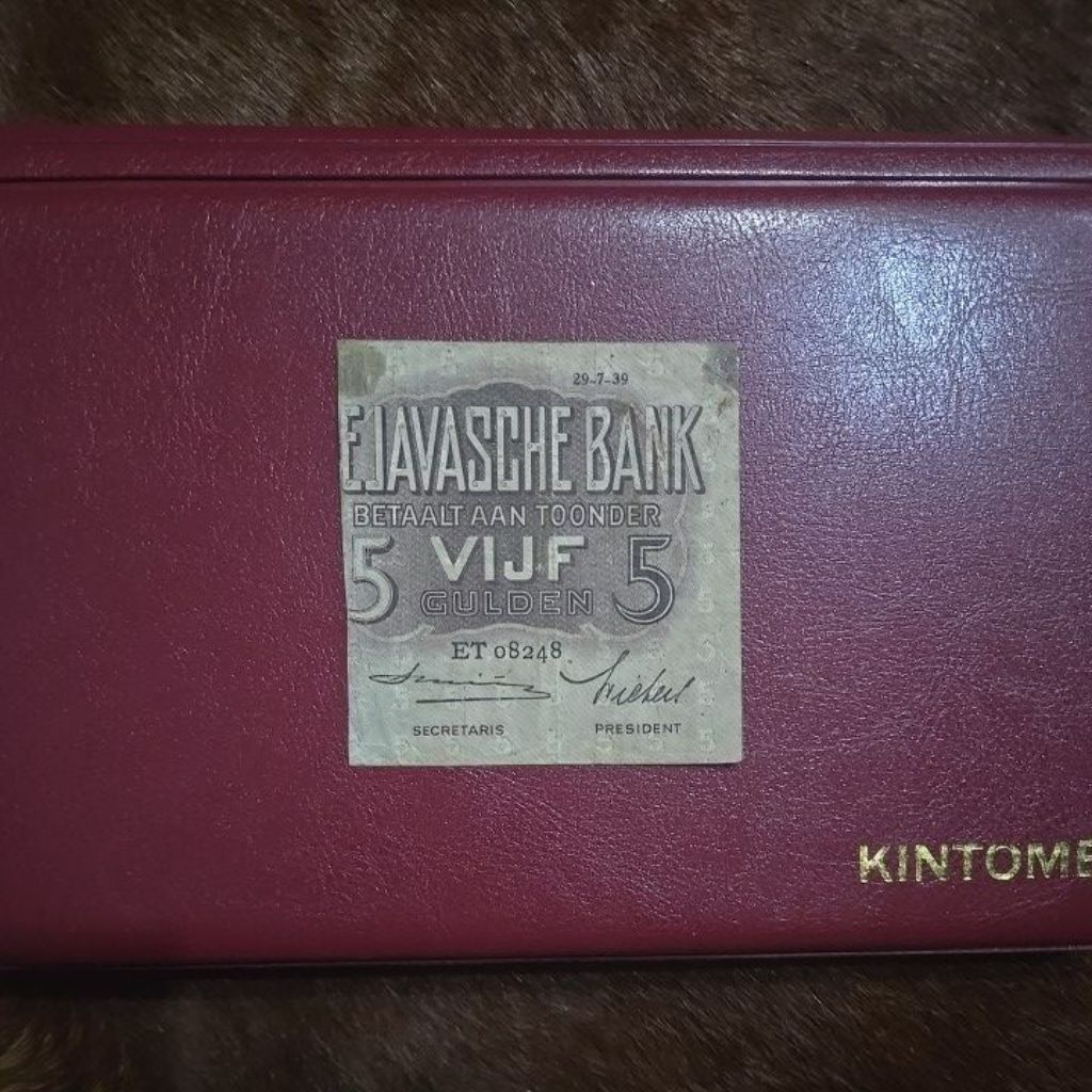 Oeang Koe Now Senering 5 Gulden Wayang Smith Tahun 1939