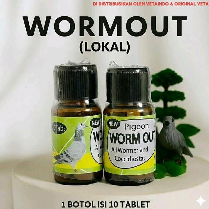 WORMOUT TAMASINDO (1 BOTOL 10 TABLET) BUKAN WORMOUT VETAFARM MERPATI