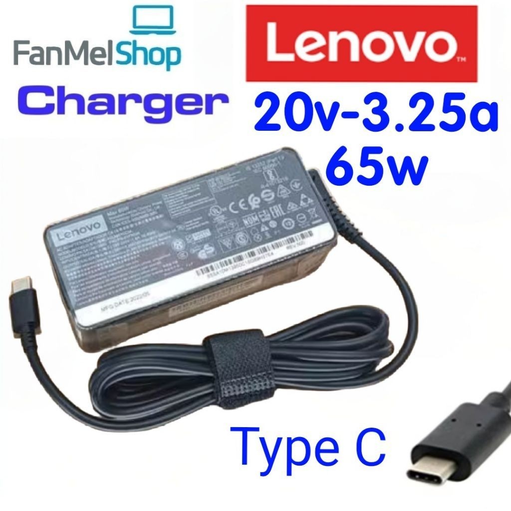 Charger Lenovo ThinkPad X1 Carbon, X1 Yoga, X270, X280, X390.|| 65wat type C