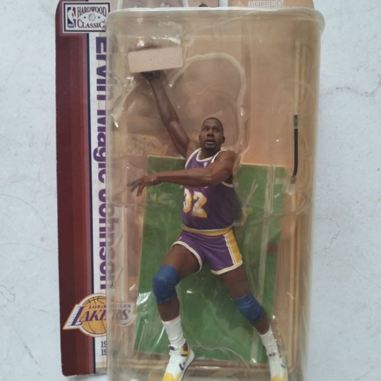 Action Figure Vintage Mcfarlane Hardwood Classics 2009 Ervin Magic Johnson  - Los Angeles Lakers.