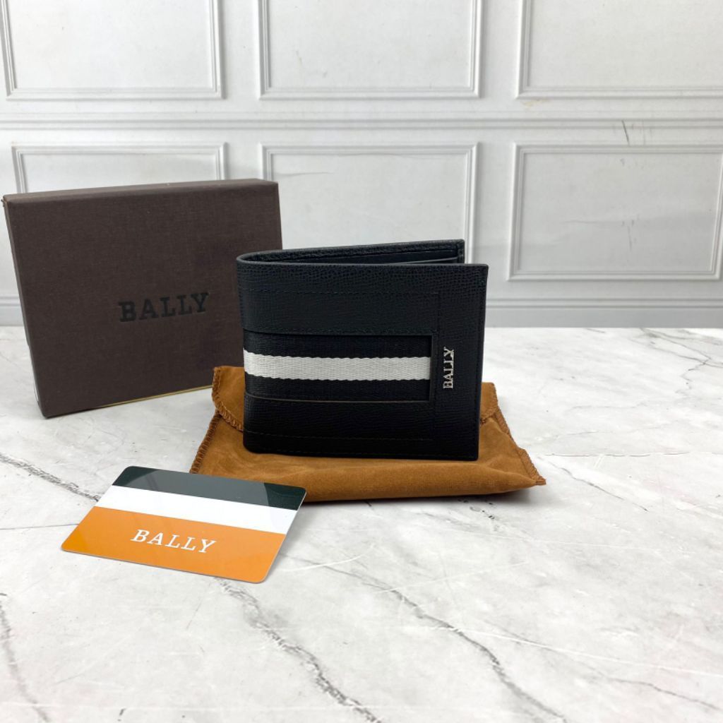 Dompet Pendek Pria Bl3030 Black Leather Branded.