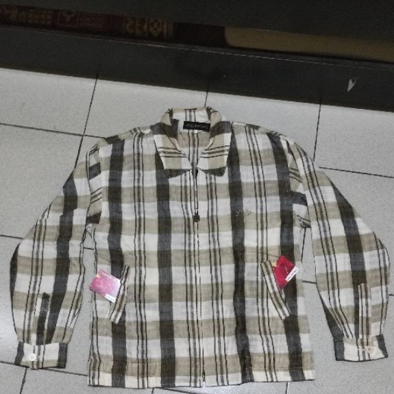 Preloved Casual Work Jacket Vintage Tartan
