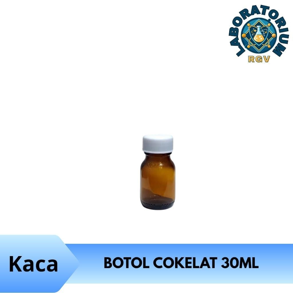 Botol kaca coklat 30ml | Botol 30ml | Botol Amber 30ml - kaca