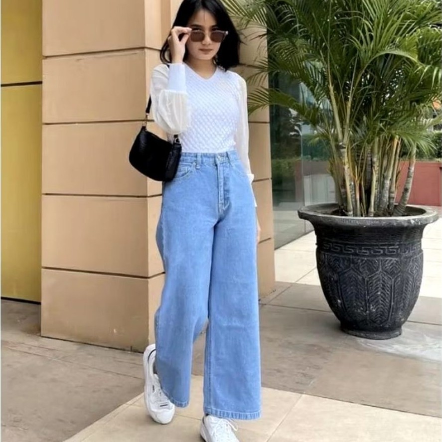 AF HIGWAITS HIGWAITS KULOT JEANS WANITA PREMIUM ASLI JEANS
