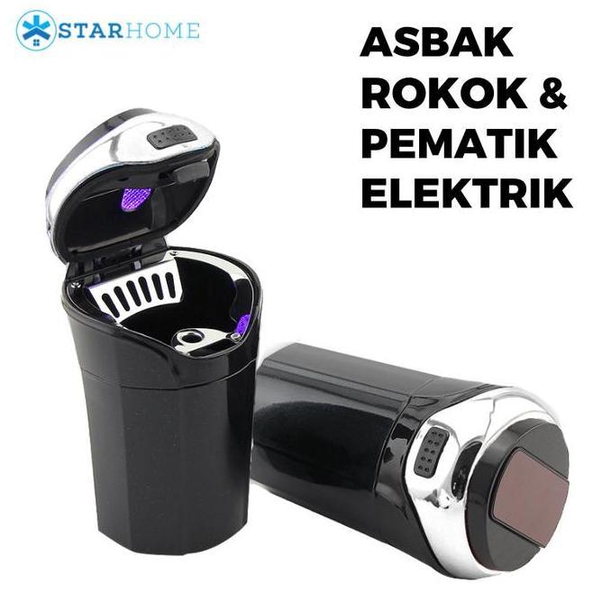 Promo Asbak Rokok Mobil Lengkap dengan Pematik Elektrik Tempat Rokok Diskon