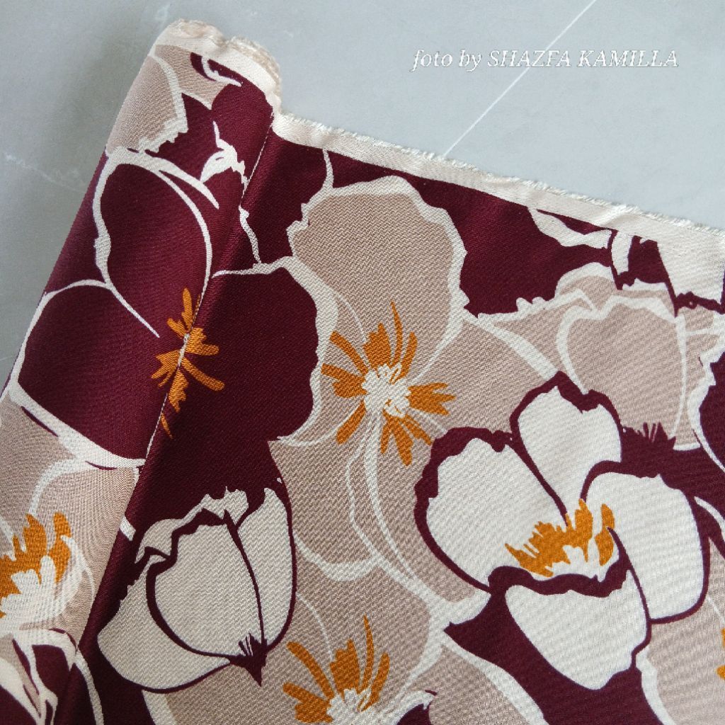 Kain Rayon Premium | motif bunga