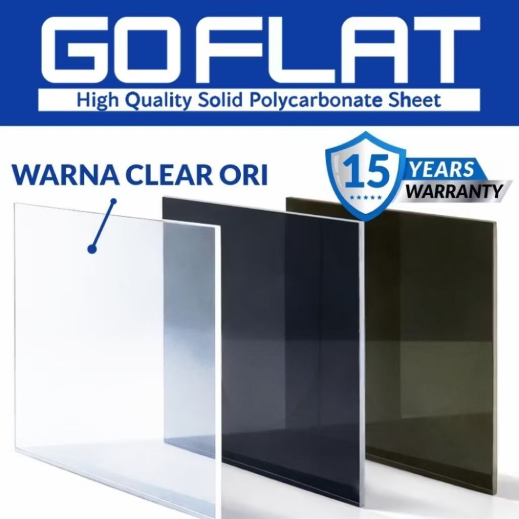 ATAP POLYCARBONATE GO-FLAT 3mm HARGA OFFLINE