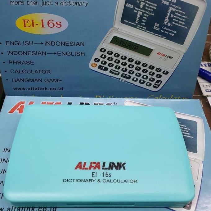 Kamus Alfalink EL-16S Dictionary Alfalink EL-16S Calculator English-Indonesia