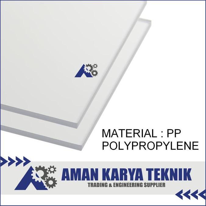 Polypropylene / PP Lembaran ( PP Sheet ) 5 mm x 24 cm x 24 cm (TERBAIK) (TERBARU) (TERMURAH)