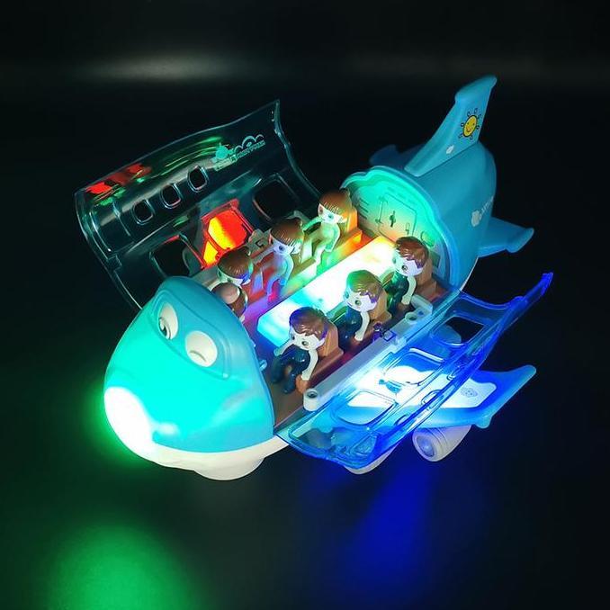 HAPPYTOYS.888 #C07 Mainan Anak Airliner Universal Pesawat Lampu Musik