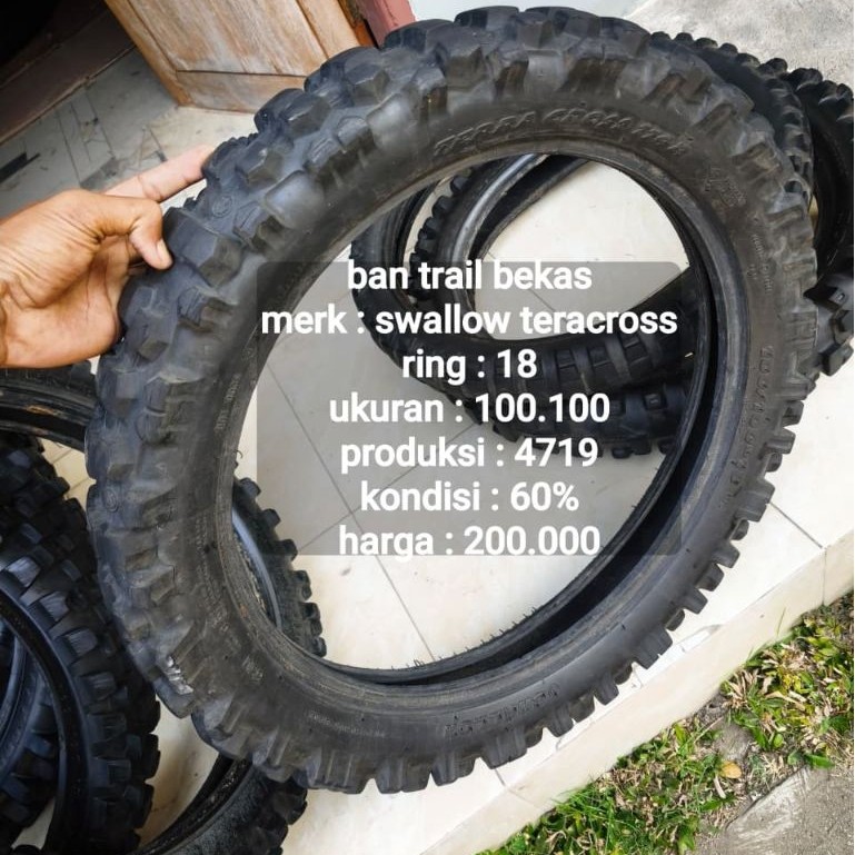 BAN LUAR MOTOR TRAIL BEKAS