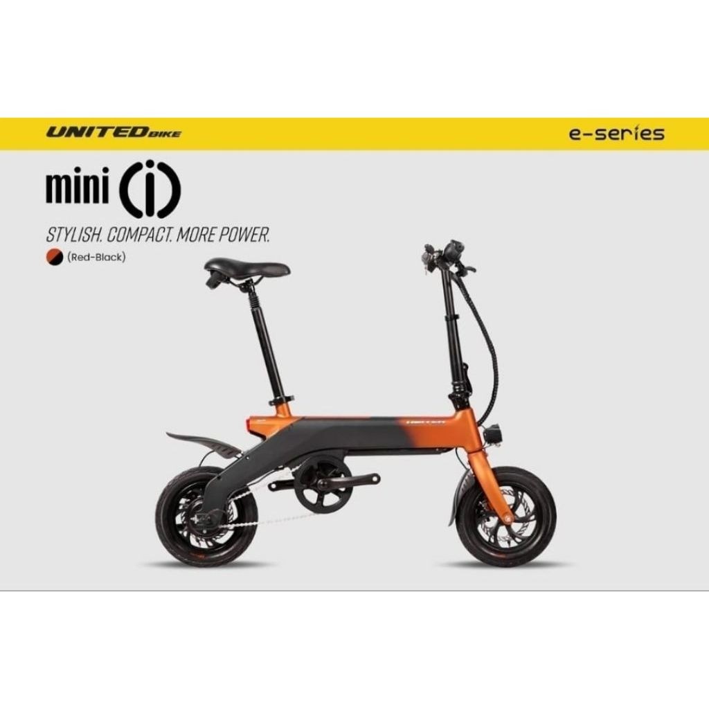 Sepeda Lipat Ebike UNITED IO United io 16 Inch Mini Io sepeda listik  Ebike Lipat United Mini io