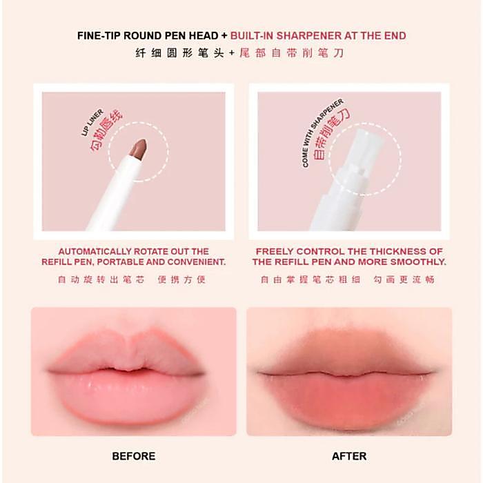 (Ready Ori) Gogo Tales Lip Liner Gogo Tales Velvet Fog Lip Liner Gogo Tales Pensil Bibir Gogo Tales