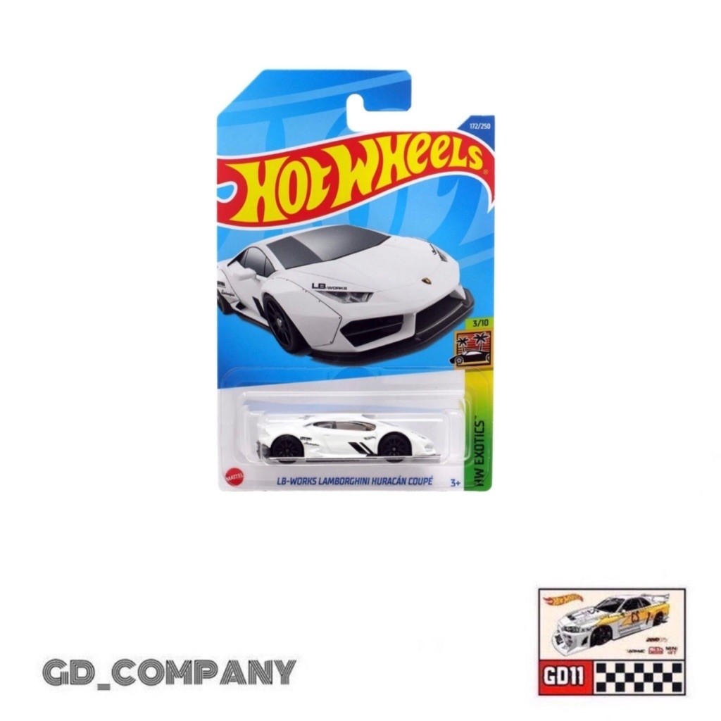 Hotwheels Lamborghini LBWK Putih Huracan Coupe (Free protektor)