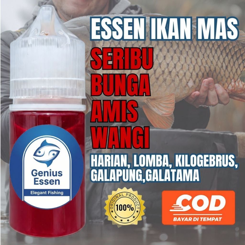 ESSEN IKAN MAS AROMA SERIBU BUNGA ESSEN IKAN MAS HARIAN ESSEN IKAN MAS LOMBA ESSEN IKAN MAS KILOGEBR