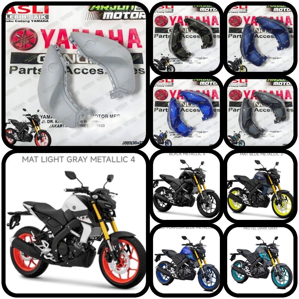 COVER SIDE COVER TANGKI KANAN KIRI MT15 MT 15 B8D-F4139-00 B8D-F4129-00 ORIGINAL YAMAHA