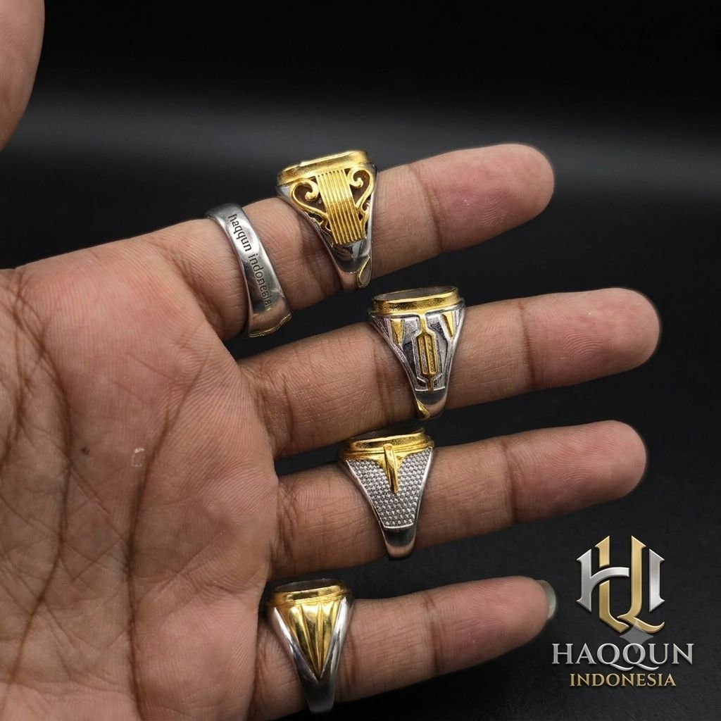 Ring Cincin Titanium Super Mewah 12x16mm Mewah