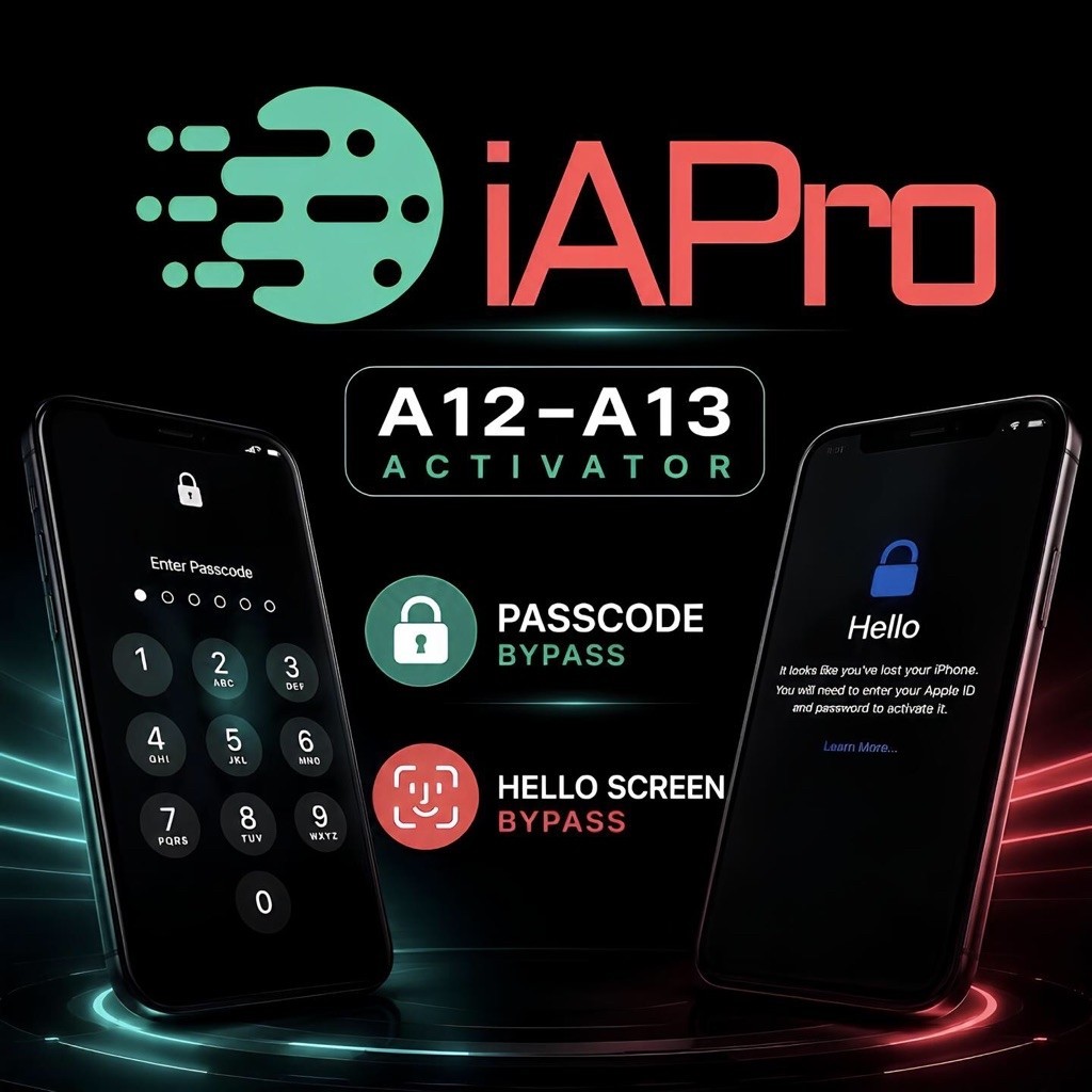 WIN & MAC, Registrasi iAPro Tool, Bypass Hello & Passcode Apple A12 & A13, iPhone & iPad, XR, XS, XS