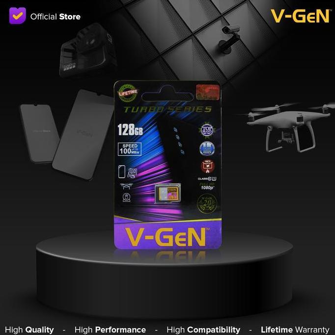 Micro SD Class 10 Turbo 128GB V-GeN MicroSD Class10 128 GB VGEN ORI