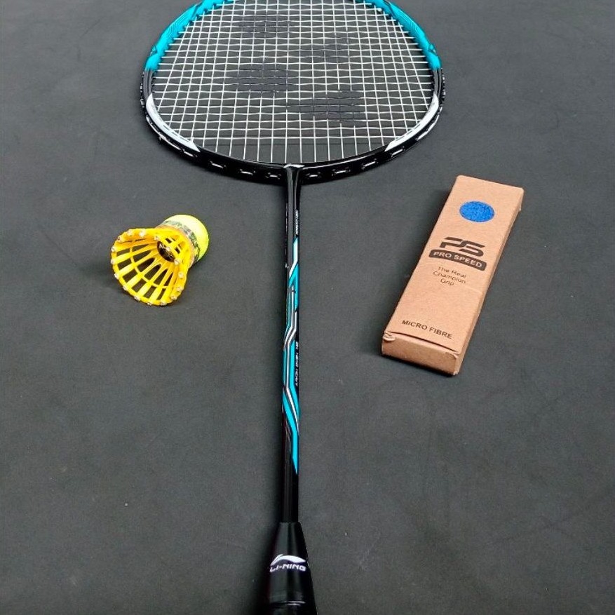 Raket badminton bekas second original lining tectonic 1