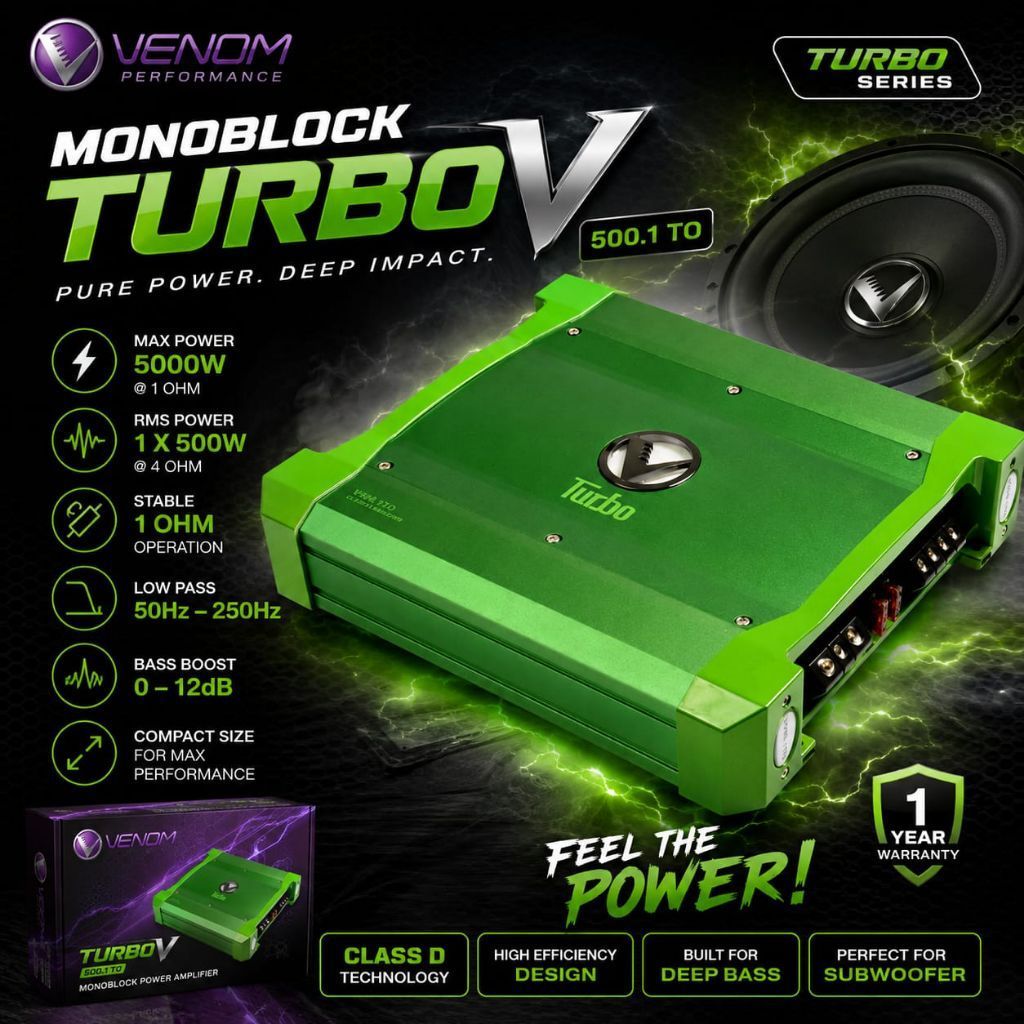 Monoblock Venom Turbo V500.1 TO - Original