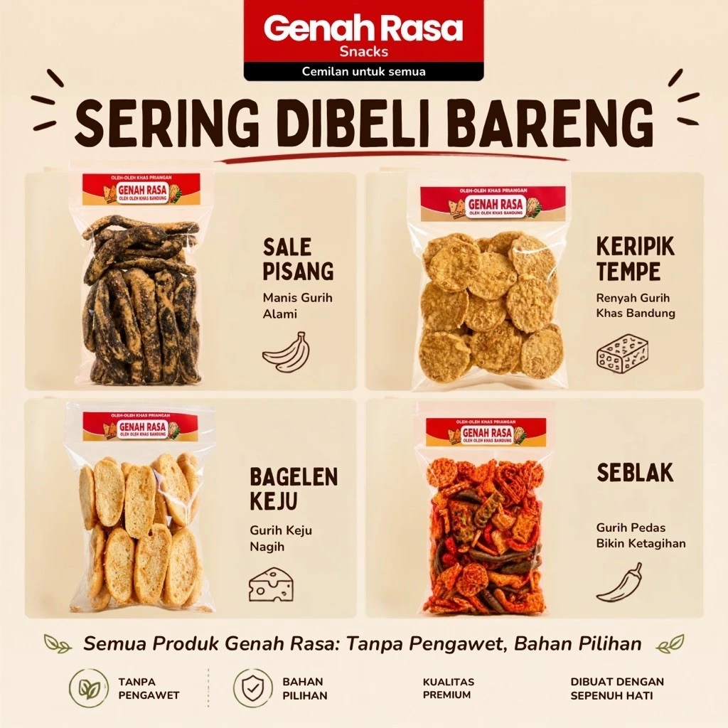 Keripik Tempe Original 250 g — foto detail 9 dari 9