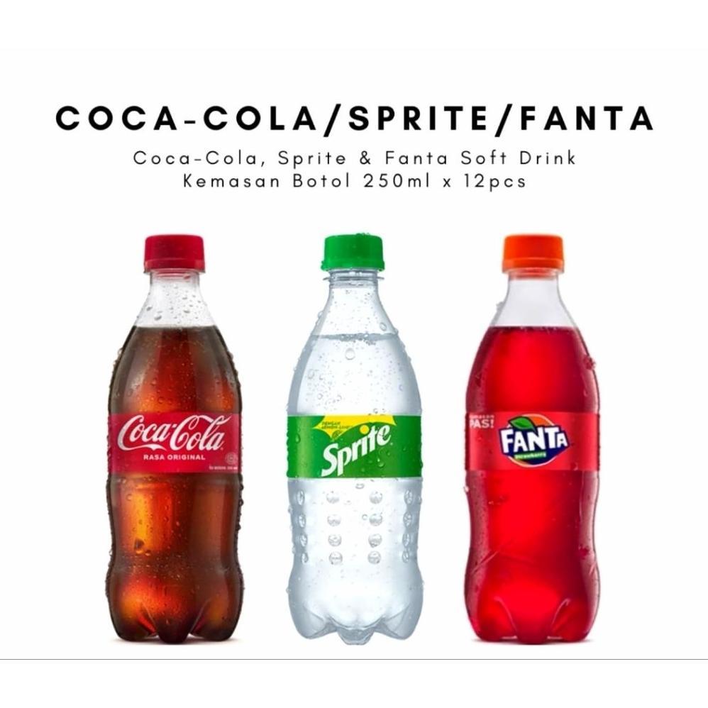 Coca cola / Fanta / Sprite Botol Mini 250ml 1 Pack