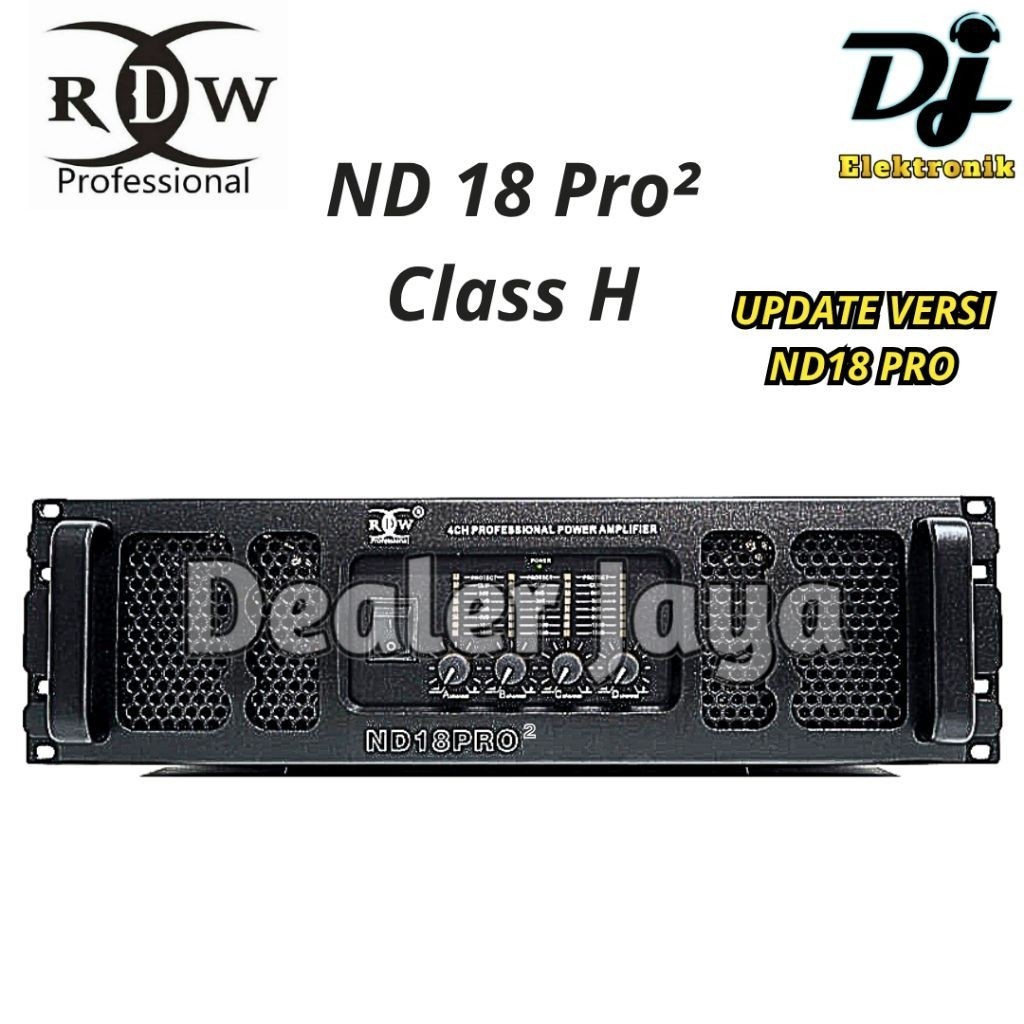 RDW ND 18 PRO² - Power Amplifier (4 channel) ND18 PRO Gen 2