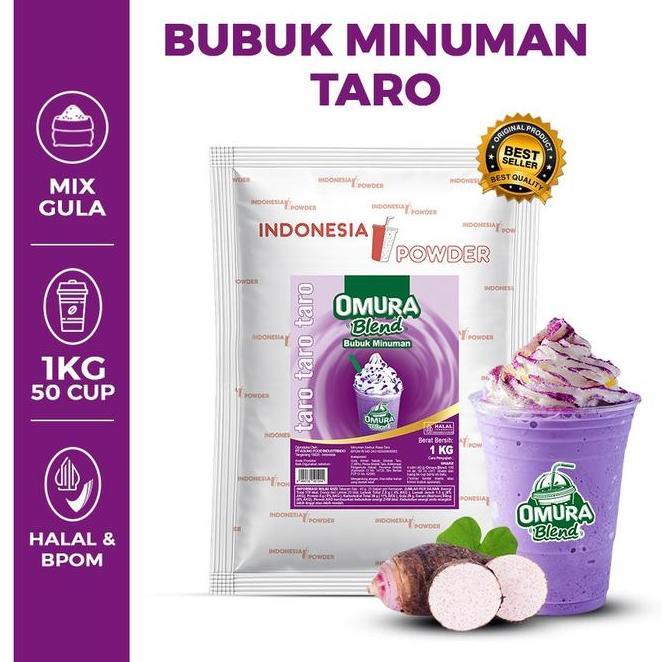 Omura Blend Bubuk Minuman Rasa Taro Powder Drink 1 Kg Omura Powder