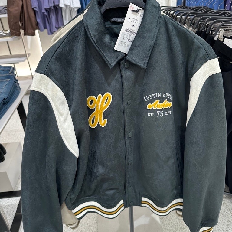 Jaket Bomber Cowok Pria Zara