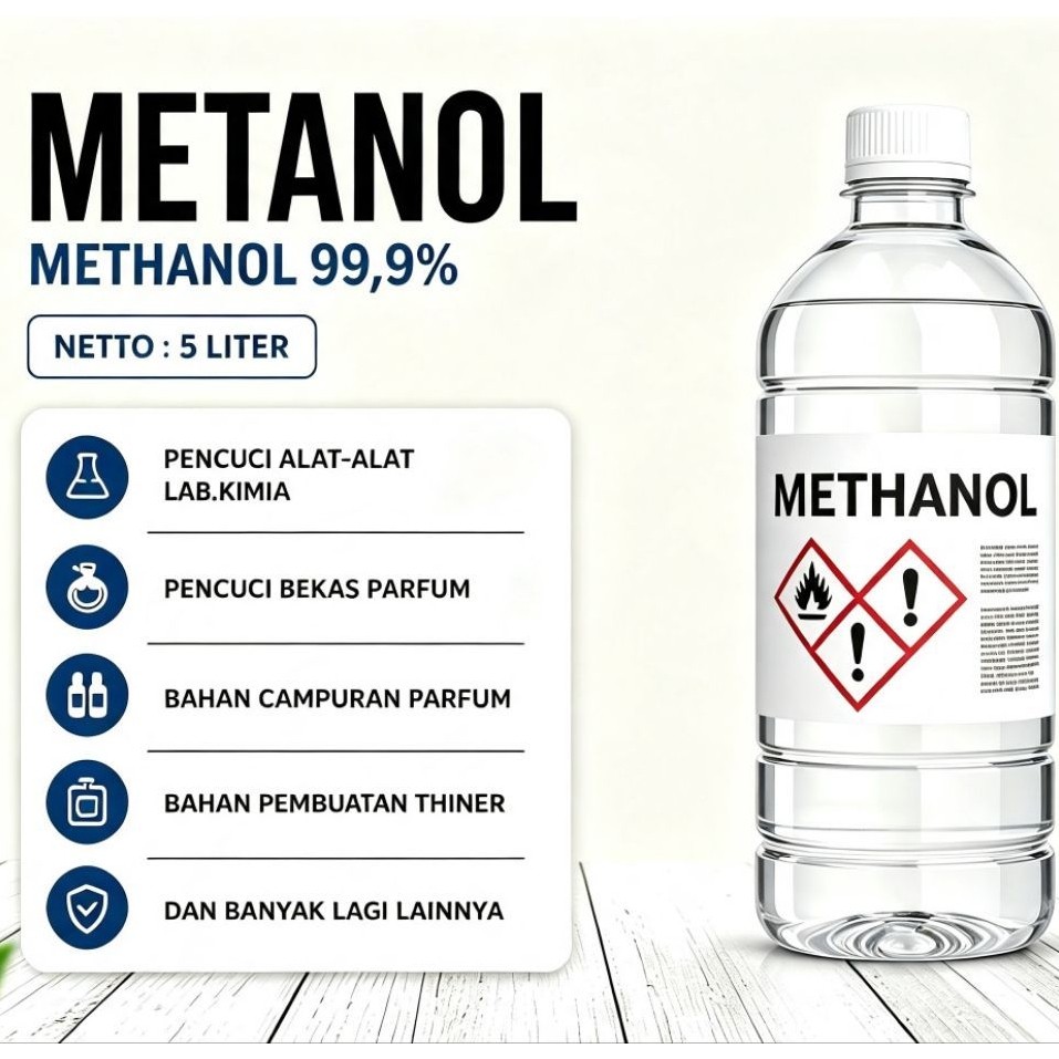 Metanol 99% Pelarut Parfum Laundry dan kebutuhan Industri