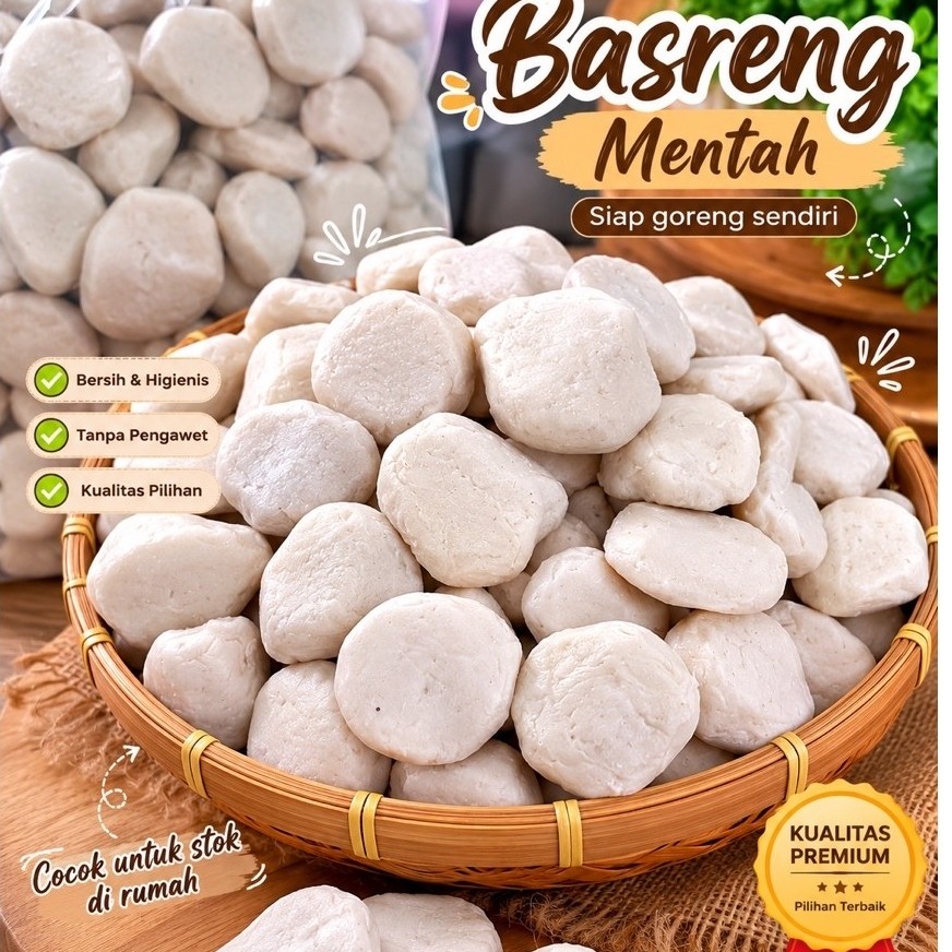 Basreng Mentah Kiloan Bandung - Harga Grosir, Basreng  Viral, Siap Goreng