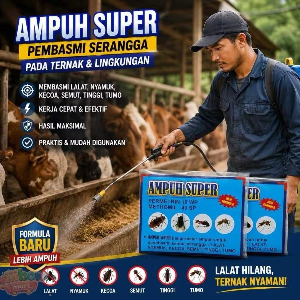 Ampuh Super Obat Pembunuh Lalat, Kutu pada Sapi Ampuh Super Obat Lalat dan Serangga