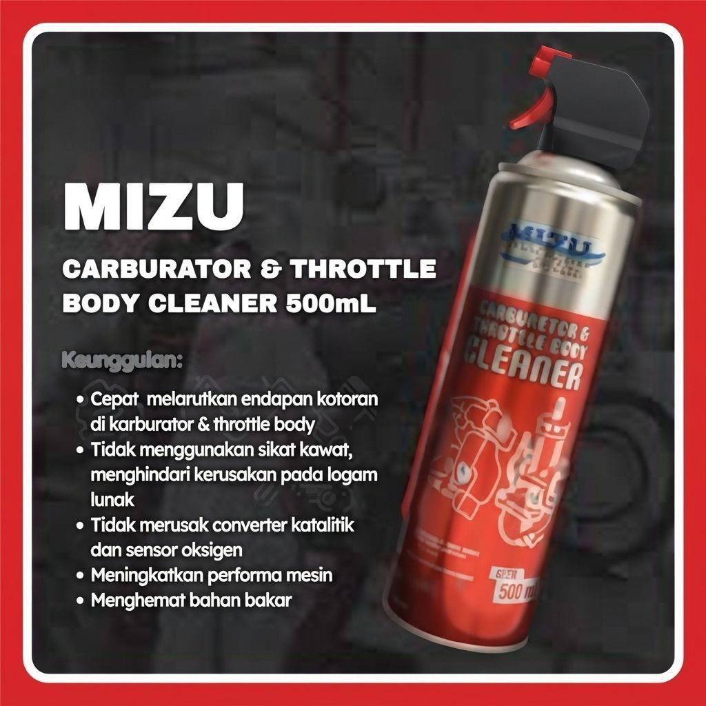 MIZU KARBURATOR CLEANER PEMBERSIH KARBURATOR CARBU CLEANER INJEKTOR CLEANER 500CC