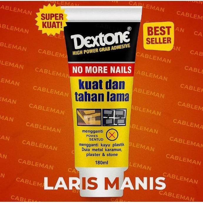 Lem Keramik, Kayu, Metal dan Batu Super Kuat No More Nail Dextone