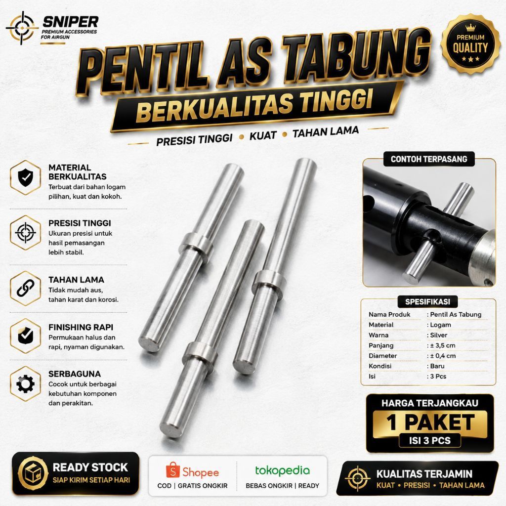 pentil As tabung