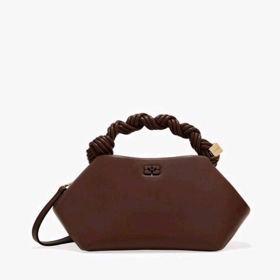 GANNI WOMEN'S BAGS - GANNI BOU BAG SMALL - CHOCOLATE FONDANT