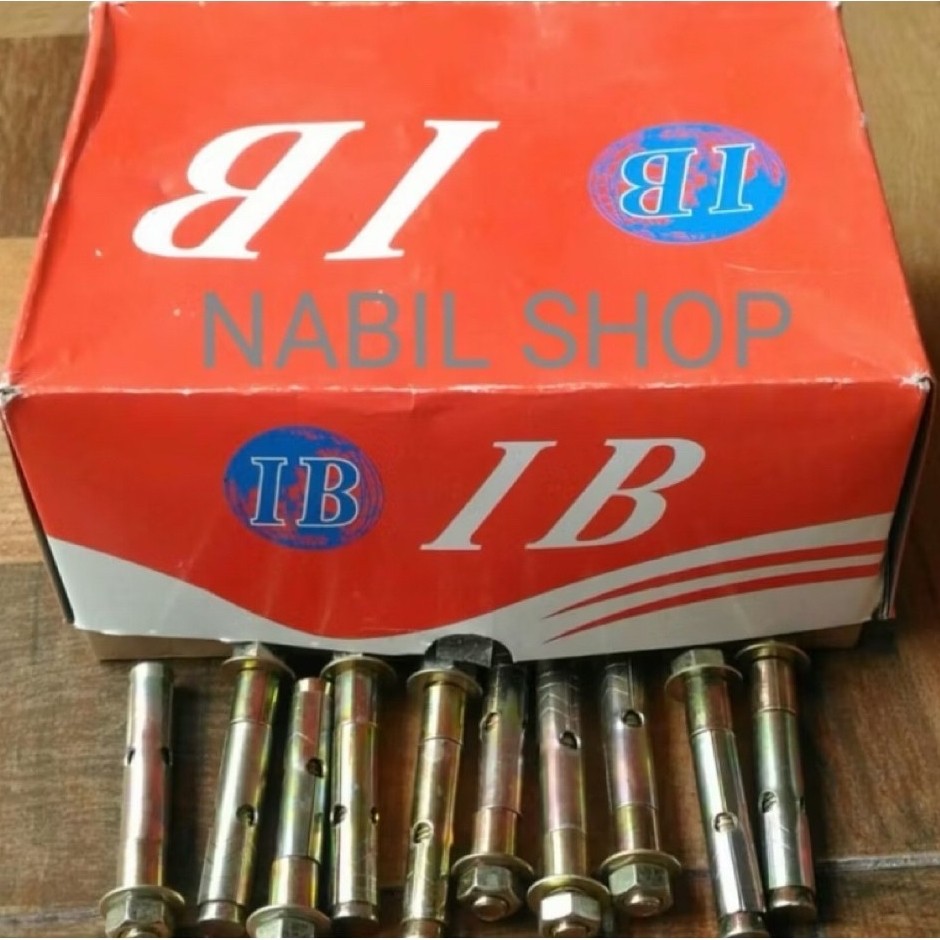 Dinabolt IB M10x77 isi 125pcs / Dynabolt 10mmx77mm / Dinabolt Murah panjang 7.7cm / Expansion Bolt