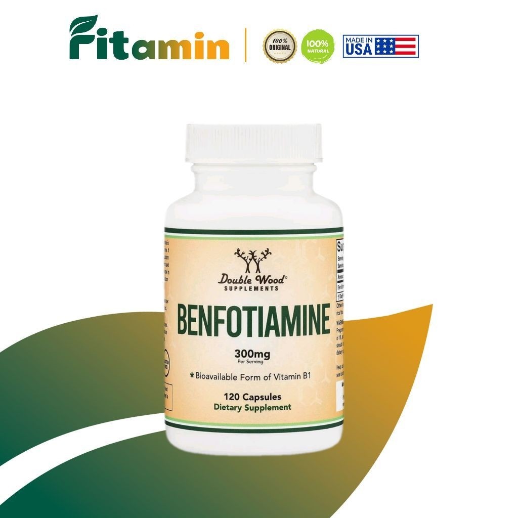 Double Wood Benfotiamine / Vitamin B1 120 capsules USA