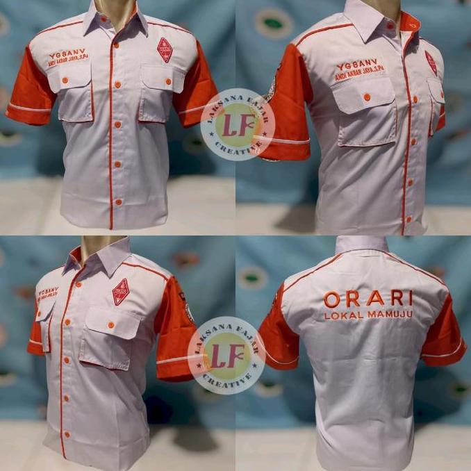 baju pdh ORARI nasional lengkap tulisan belakang Seragam Pendek